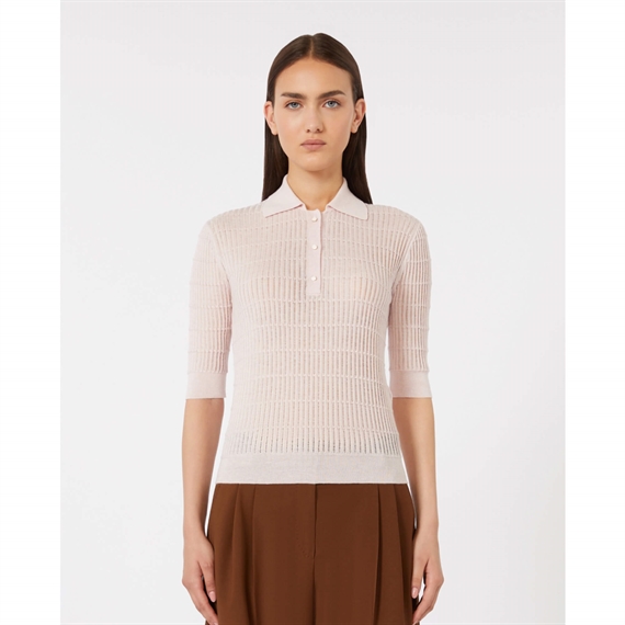 Max Mara Studio MSTGALLO Polo T-Shirt, Pink